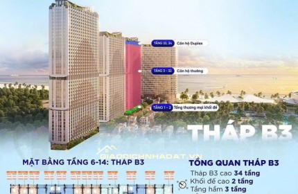 Bán căn hộ 3 tỷ cao cấp khai thác 500 tr/năm 99,9% viwe biển Vũng Tàu - HCM